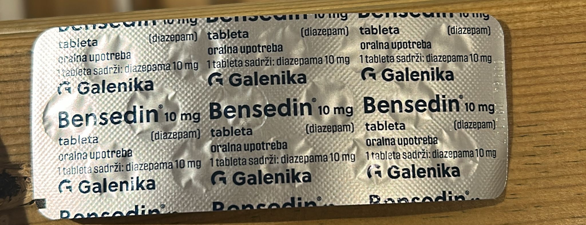 Bensedin Diazepam (30 tabs )